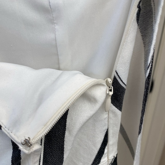 Banana Republic One Shoulder Assymetrical Dress womens 8 Lined Lagenlook Spring - Picture 13 of 15